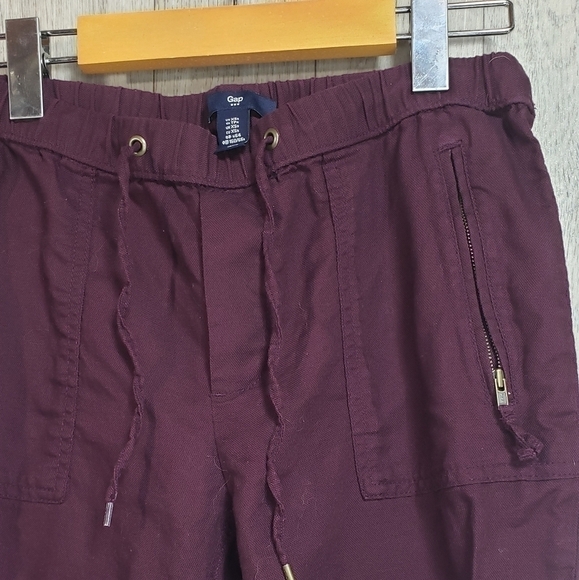 Gap Purple Casual Pants with Zippered Pockets - Picture 2 of 9